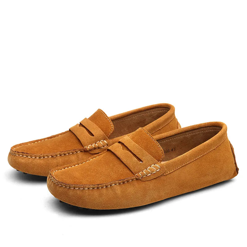 Luxury Suede Driver Loafers