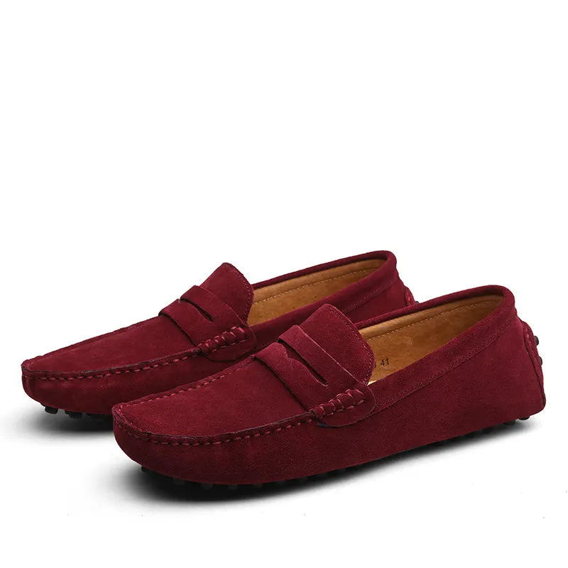 Luxury Suede Driver Loafers