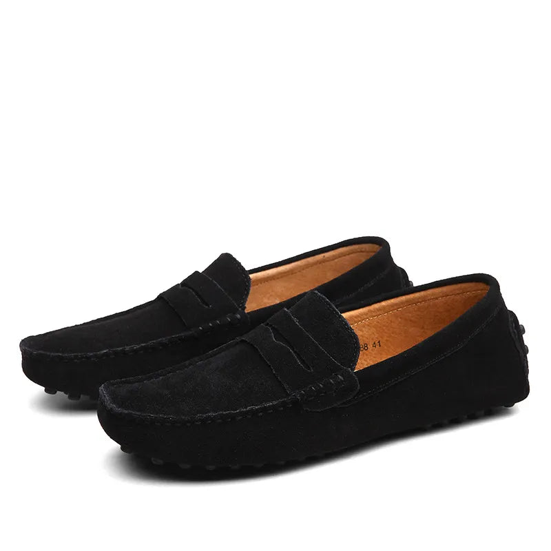 Luxury Suede Driver Loafers