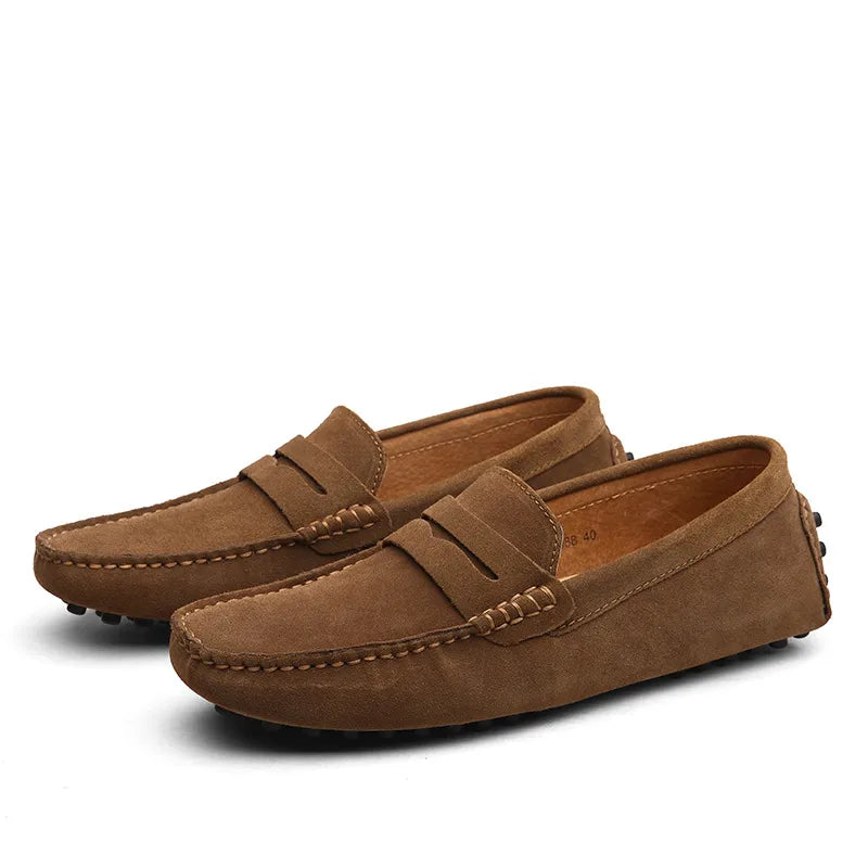 Luxury Suede Driver Loafers