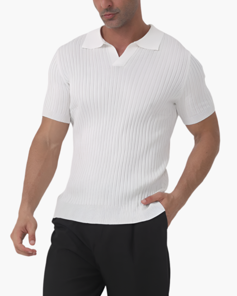 Florence Ribbed Cotton Polo