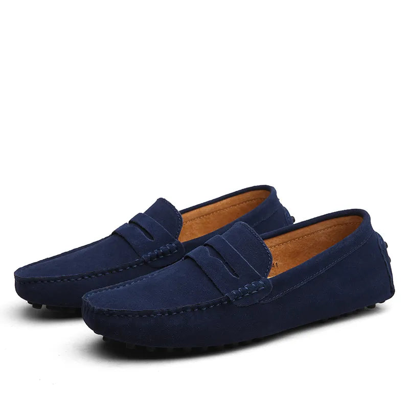 Luxury Suede Driver Loafers